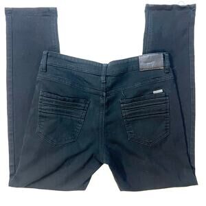 Edgy Moto Streetwear Men’s Skinny Jeans Black Nick Danger Size 34/32